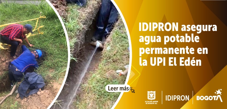 IDIPRON asegura agua potable permanente en la UPI El Edén