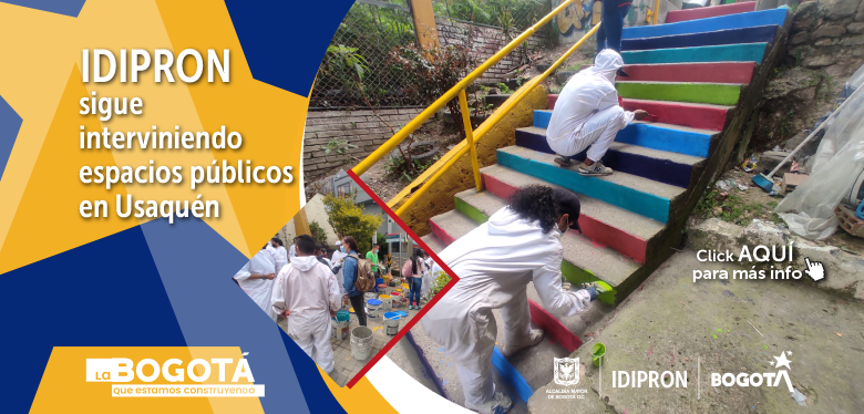 IDIPRON sigue interviniendo espacios públicos en Usaquén