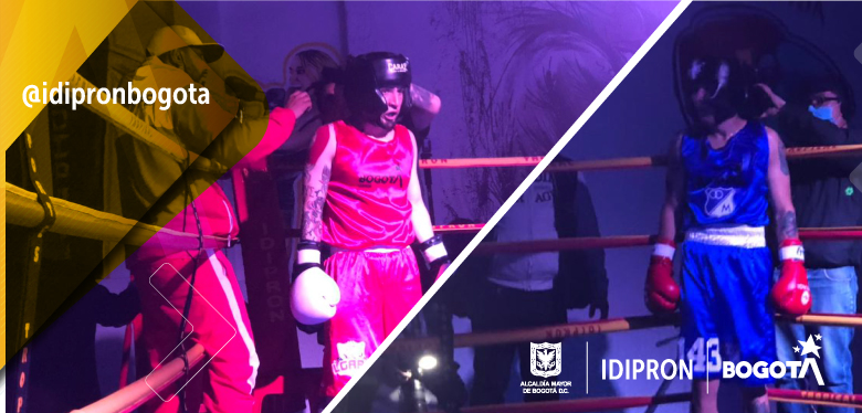 El ring de boxeo fue un espacio de respeto y paz entre las barras futboleras de Millonarios y Santa Fe