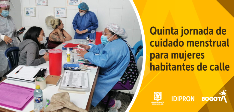 Quinta jornada de cuidado menstrual para mujeres habitantes de calle