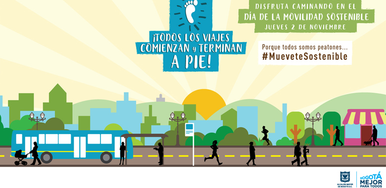Día de la movilidad sostenible, imagen personas caminando