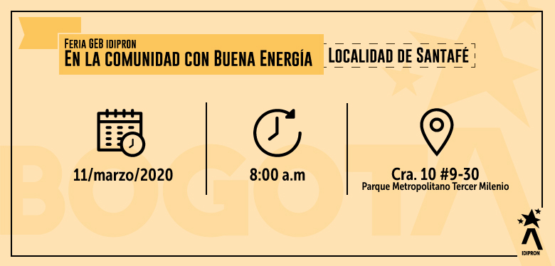 Feria GEB - IDIPRON Marzo 2020