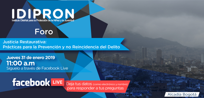 Invitación Foro de Justicia Restaurativa este 31 de enero 