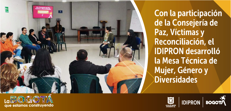 el IDIPRON desarrolló la mesa técnica de mujer, género y diversidades