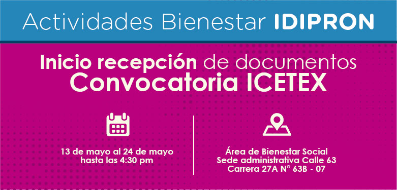 Fechas de recepción de documentación ICETEX